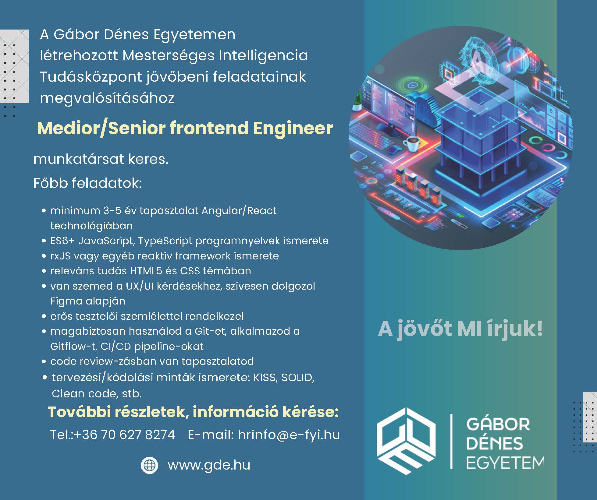 Karrier bélyegképe: Medior/Senior Frontend Engineer
