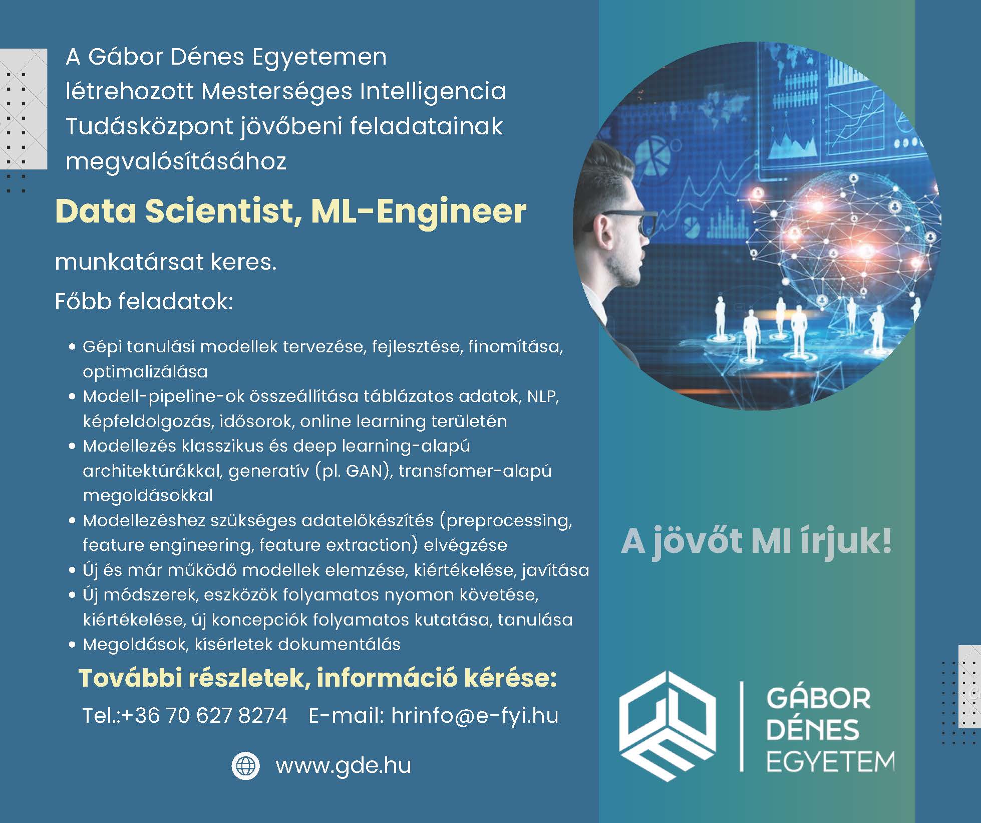 Karrier bélyegképe: Data Scientist, ML-Engineer