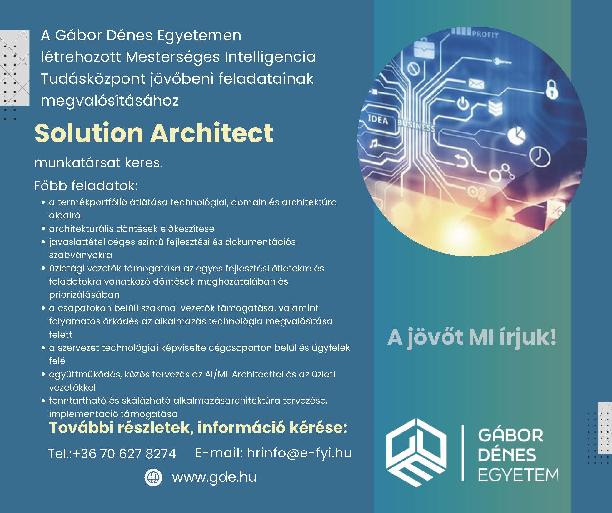 Karrier bélyegképe: Solution architect