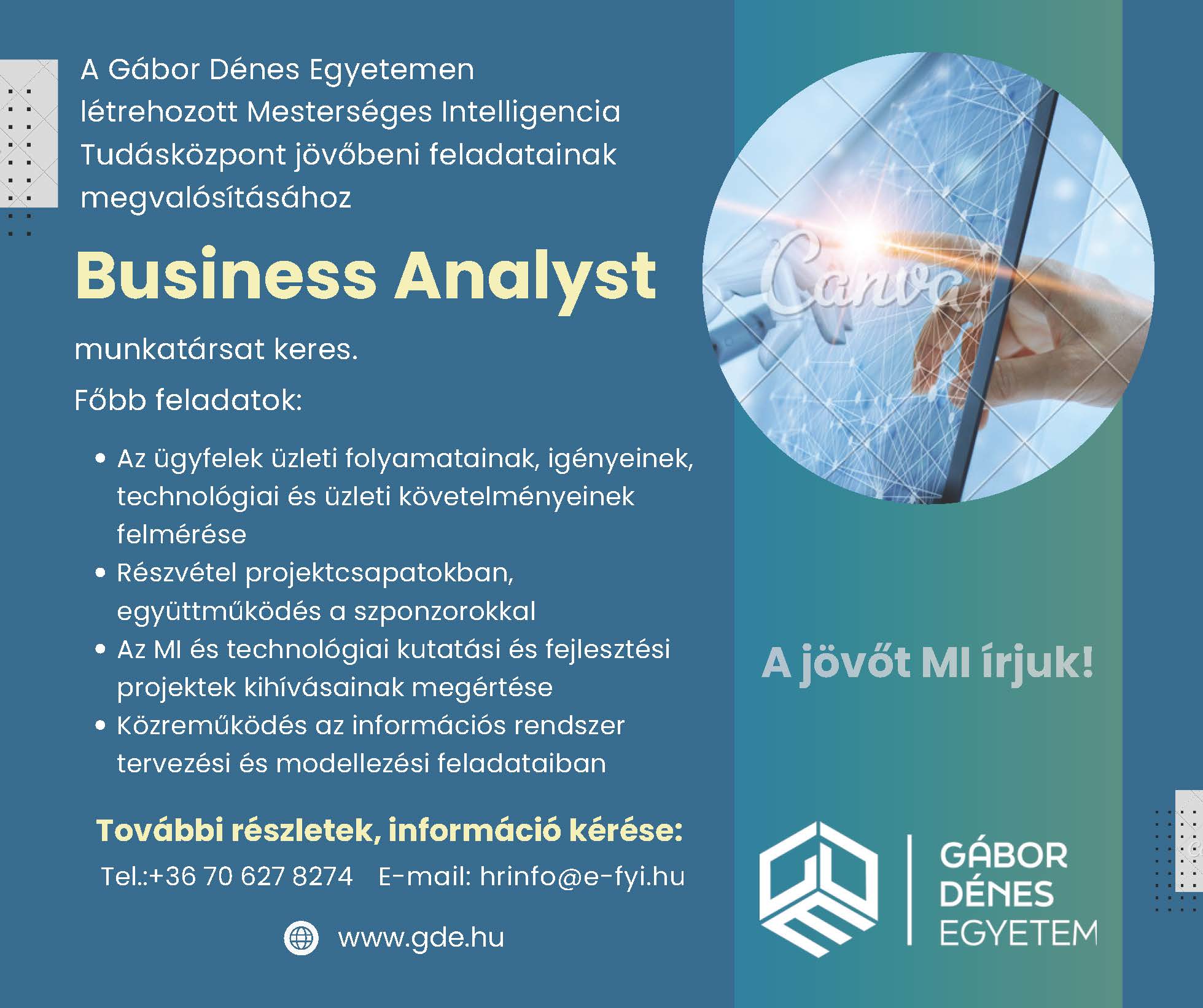 Karrier bélyegképe: Business Analyst