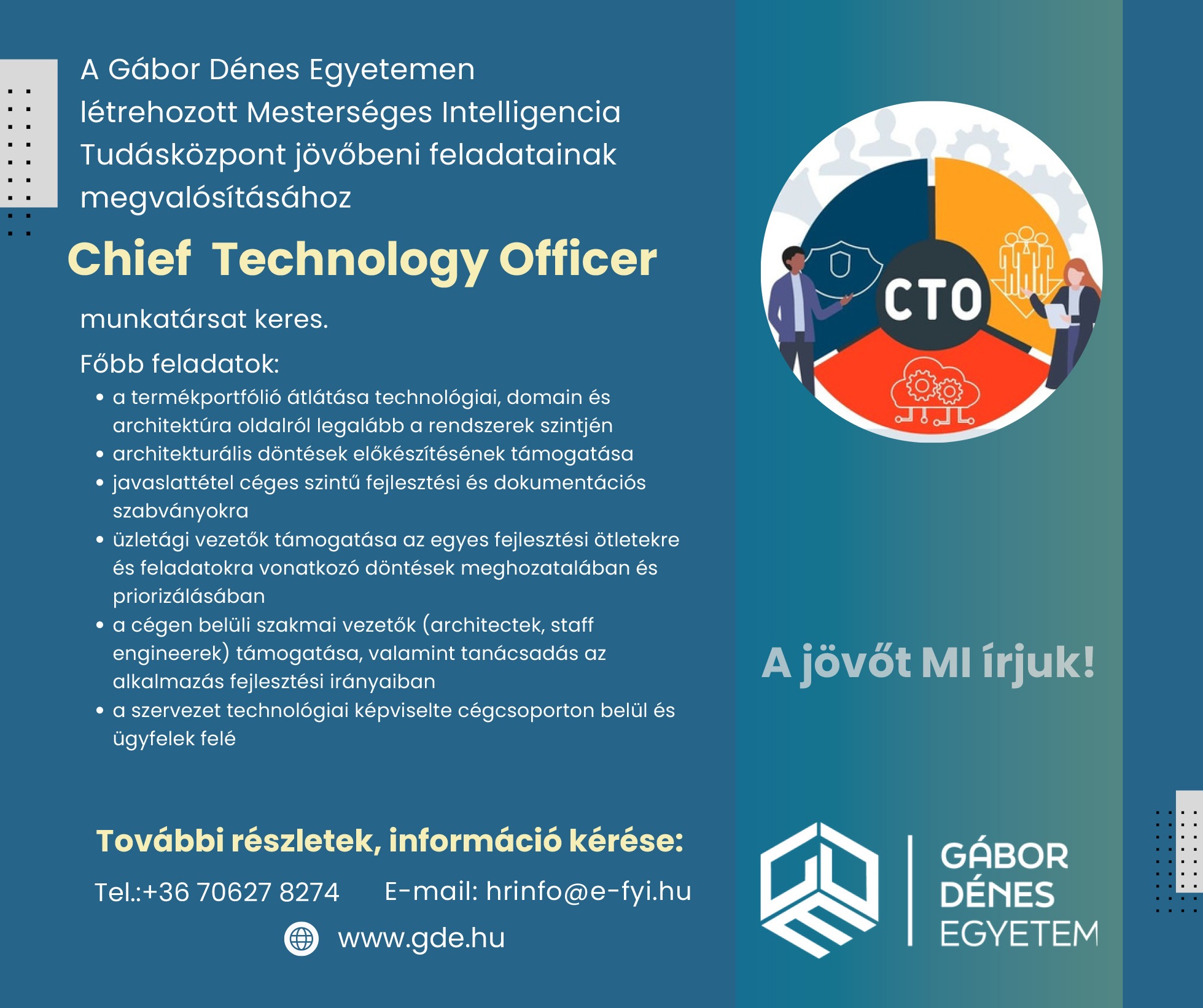 Karrier bélyegképe: Chief Technology Officer