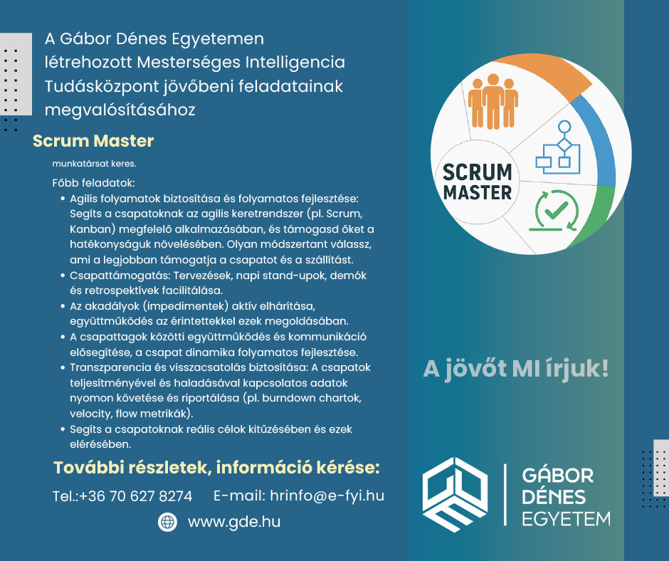 Karrier bélyegképe: Scrum Master