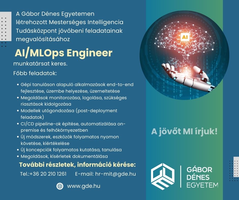 Karrier bélyegképe: AI/MLOps Engineer