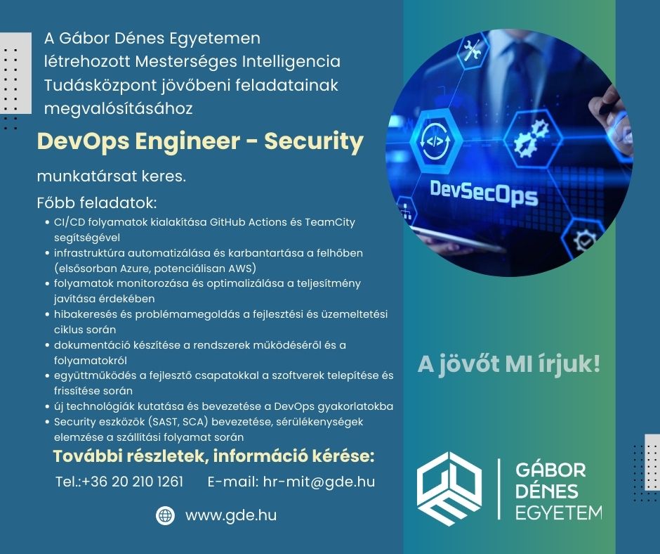 Karrier bélyegképe: DevOps Engineer - Security
