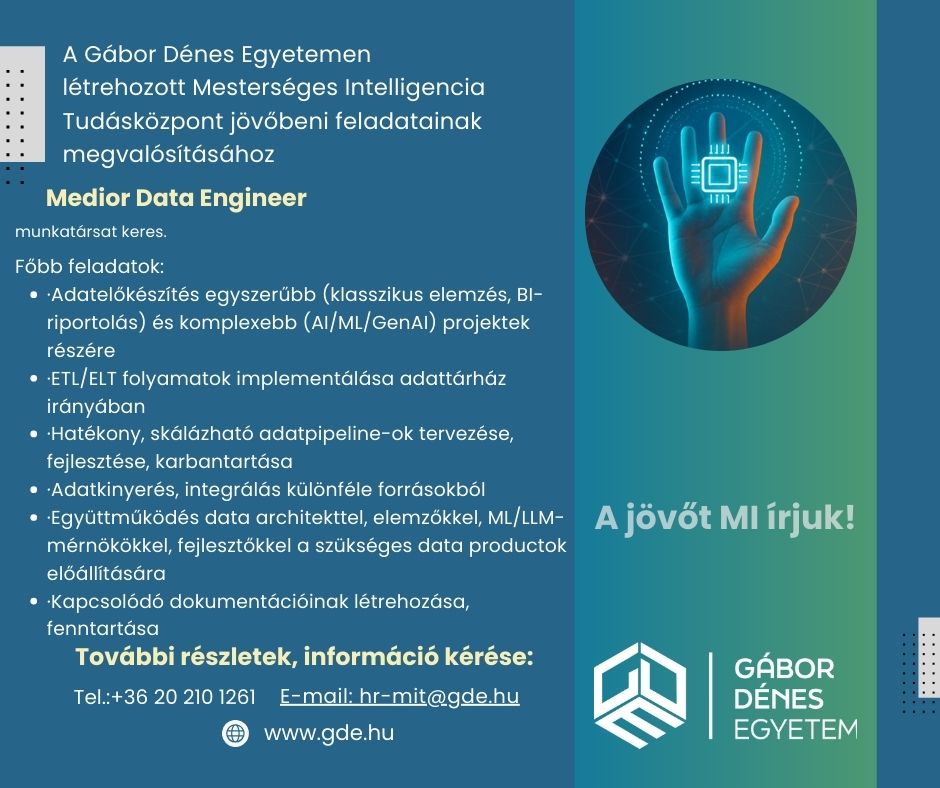 Karrier bélyegképe: Medior Data Engineer
