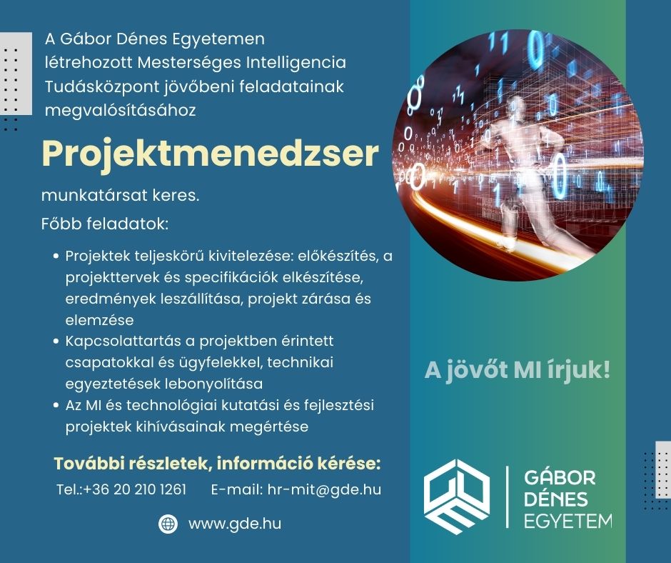 Karrier bélyegképe: projektmenedzser