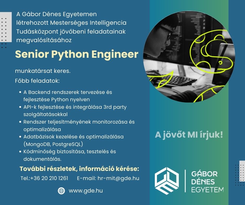 Karrier bélyegképe: Senior Python Engineer