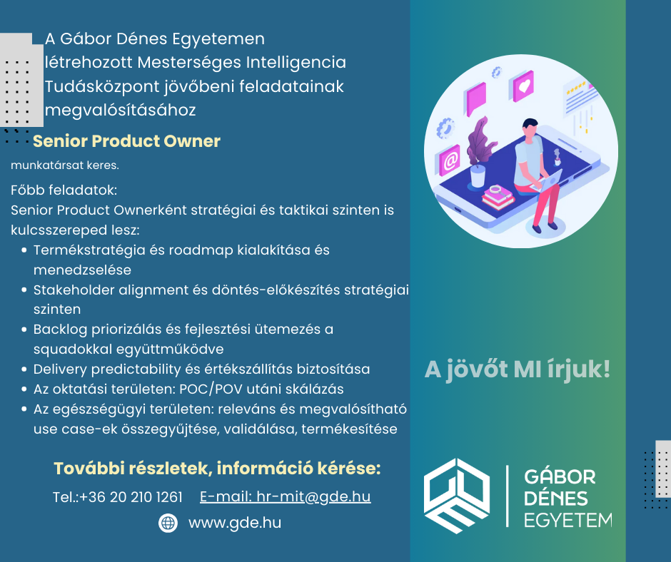 Karrier bélyegképe: Senior Product Owner
