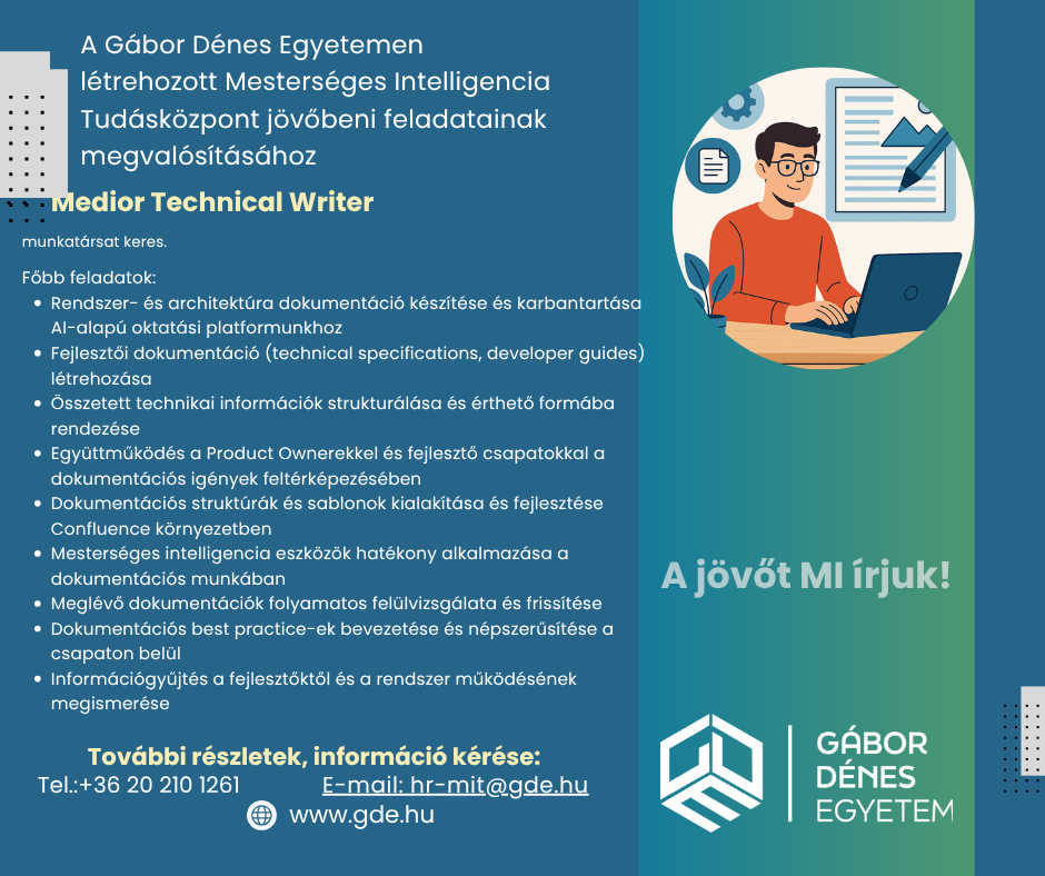 Karrier bélyegképe: Medior Technical Writer